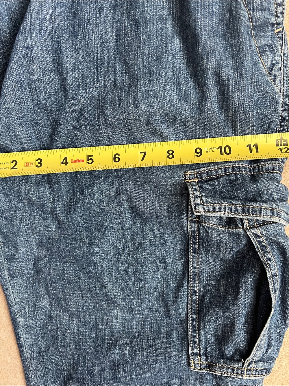 James Perse Denim Cargo Pants Full‑Length Relaxed Fit Drawstring Waist Size 3 - Picture 13 of 16